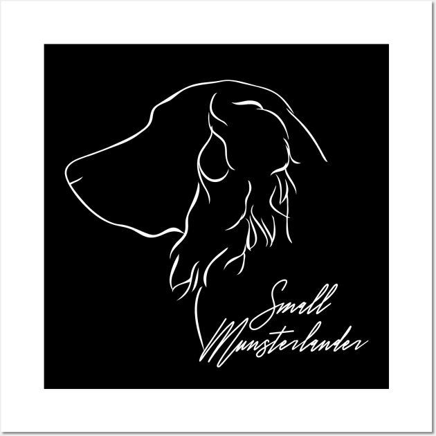 Proud Small Munsterlander profile dog lover Wall Art by wilsigns